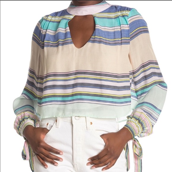 NWOT Wildfox Little Black Boots Striped Top - Picture 3 of 9